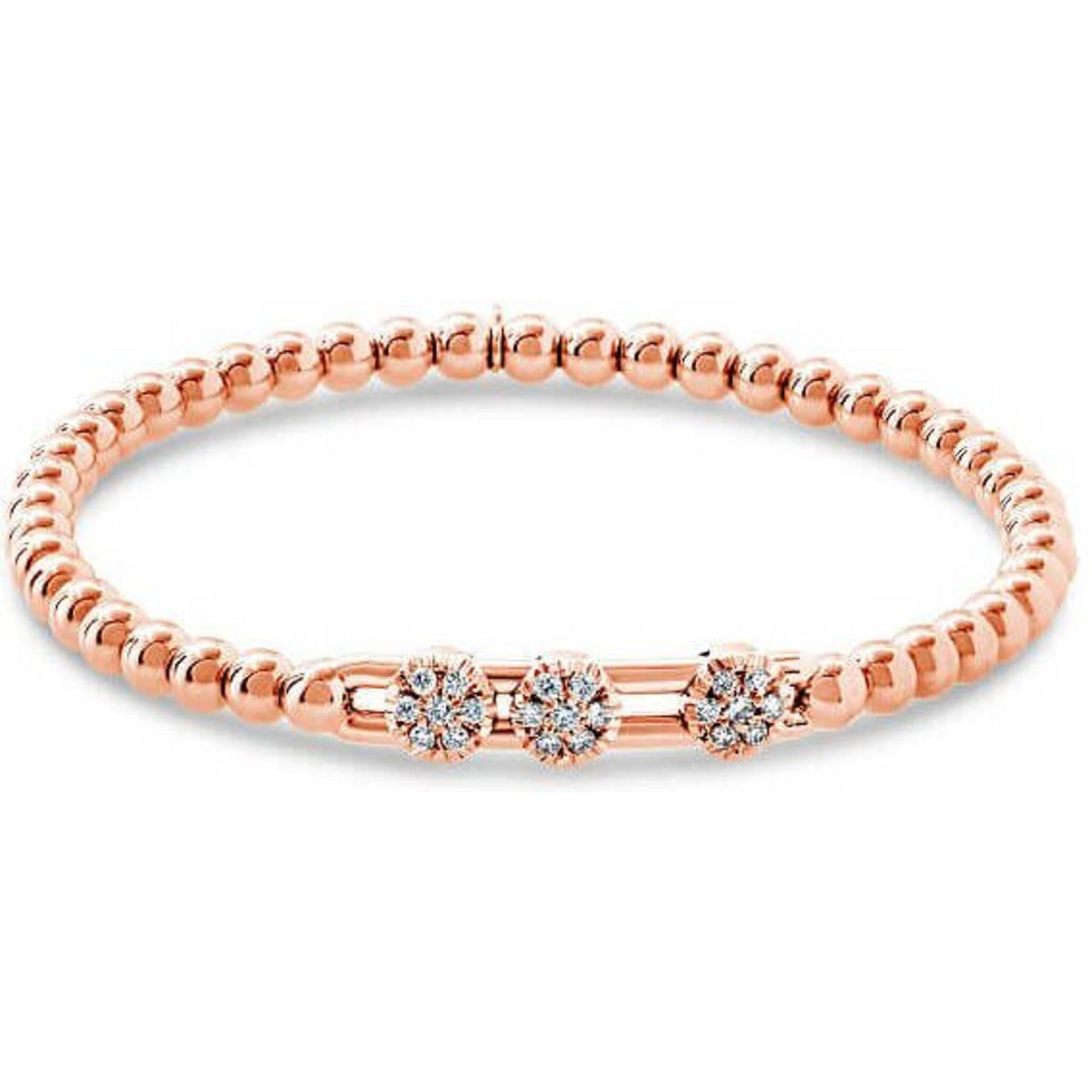 Rose Gold Diamond Bracelet by Hulchi Belluni