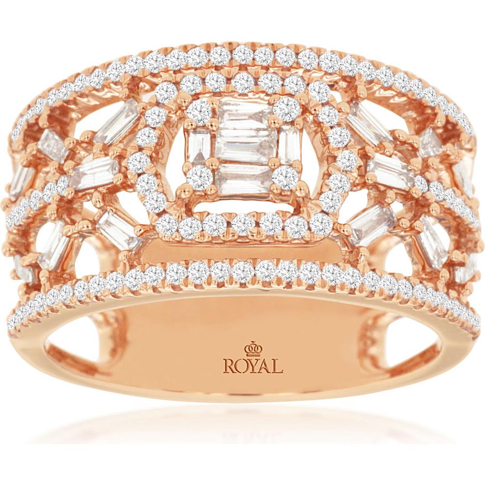 Royal 14K Rose Gold 0.70 Carat Diamond Ring - Elegant and Sparkling Jewelry