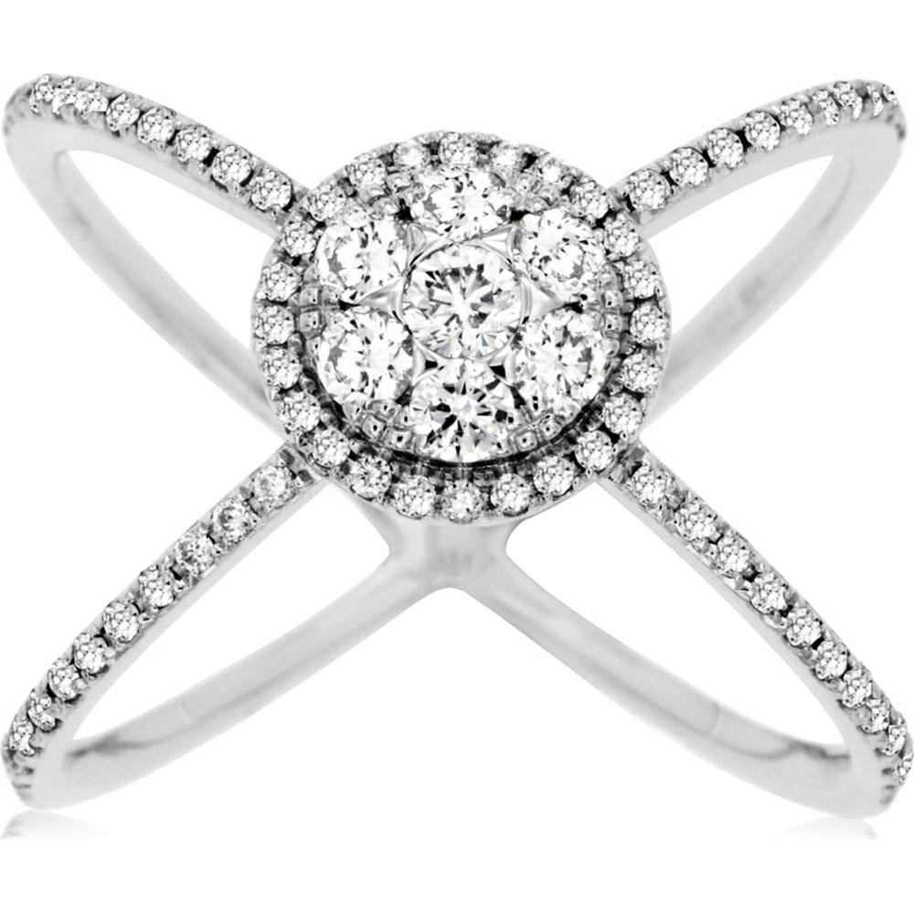 Royal 14K White Gold 0.55 Carat Diamond Ring - Elegant and Sparkling