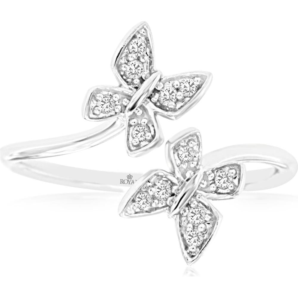 Royal 14K White Gold Diamond Ring - Timeless Elegance