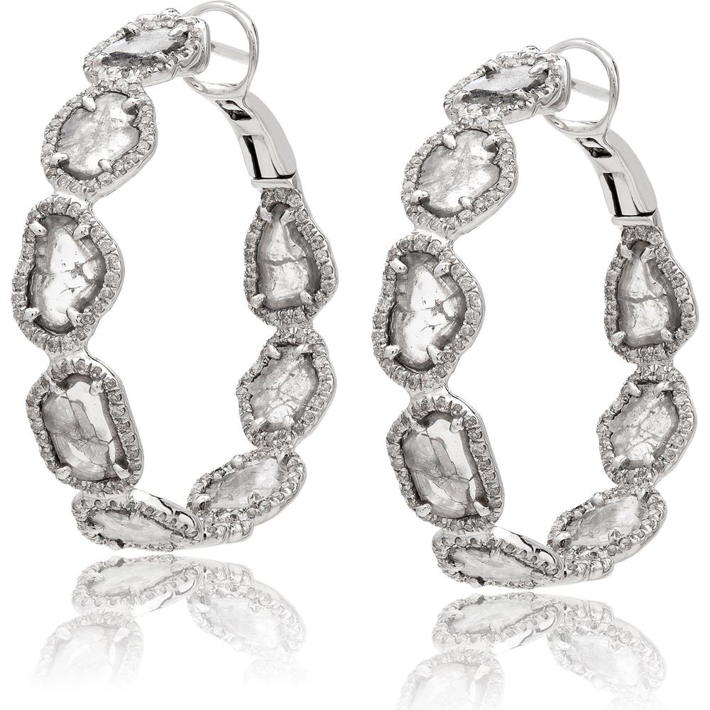 Ruchi New York Organic Beauty Winter Hoop Earrings