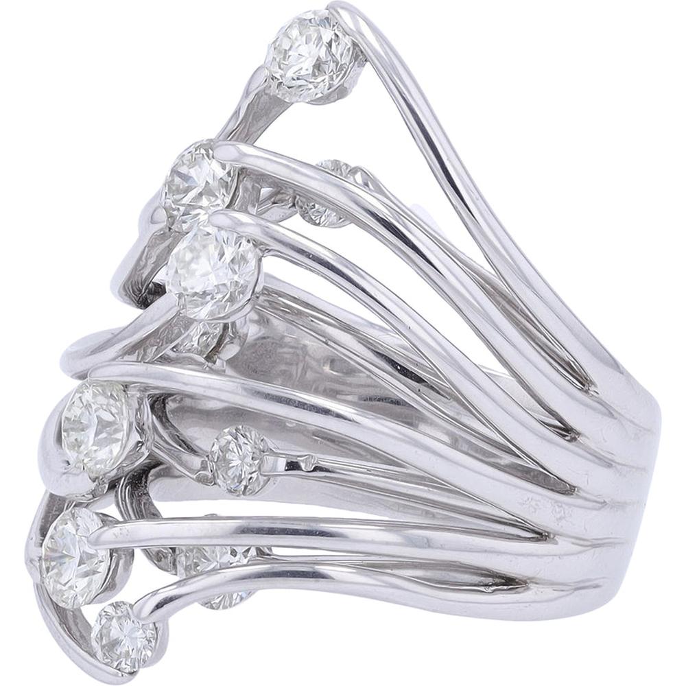 Exquisite Diamond Cocktail Ring from Robinson's Jewelers