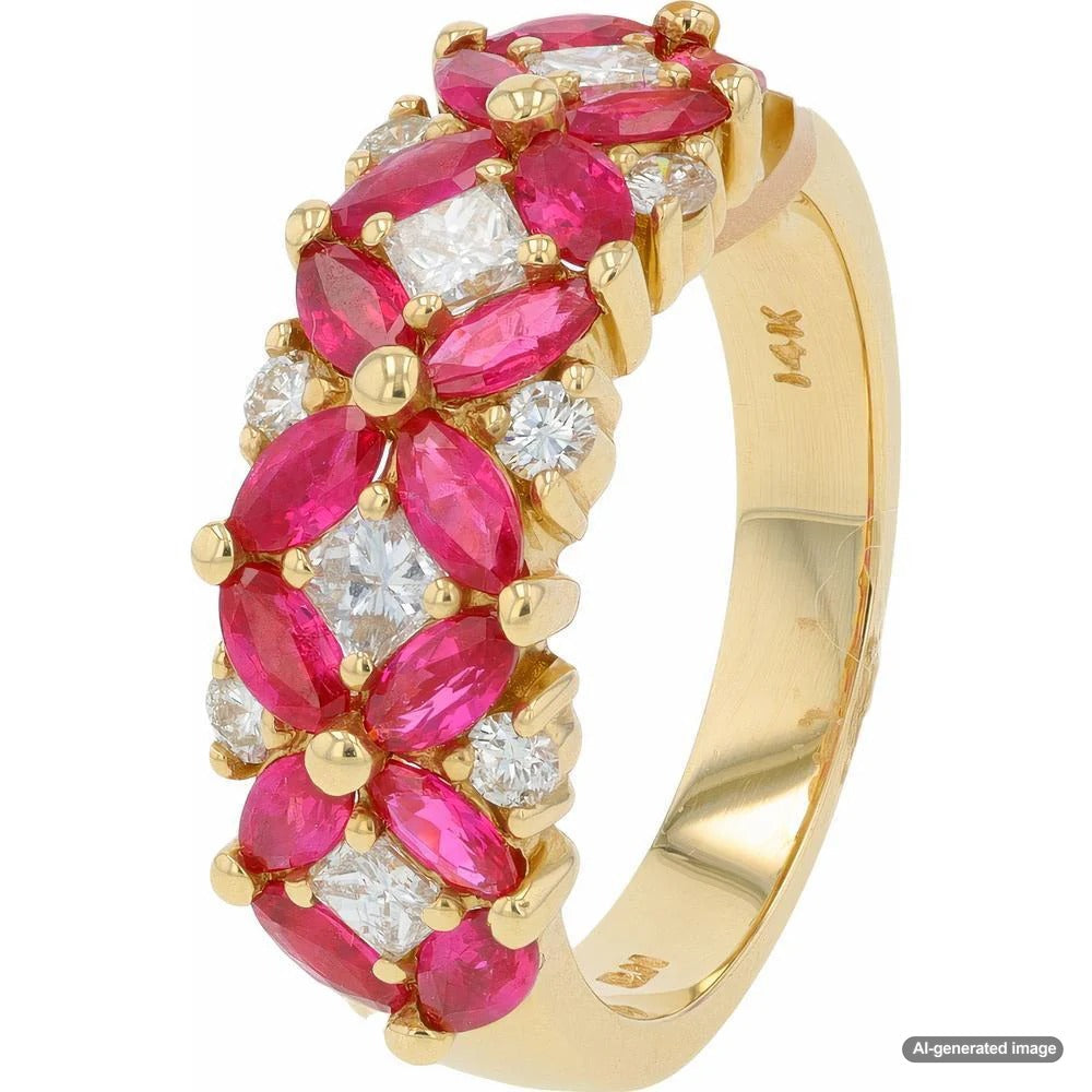Spring 2025 floral jewelry collection featuring delicate gold flower rings, gemstone blossom pendants, and nature-inspired designs