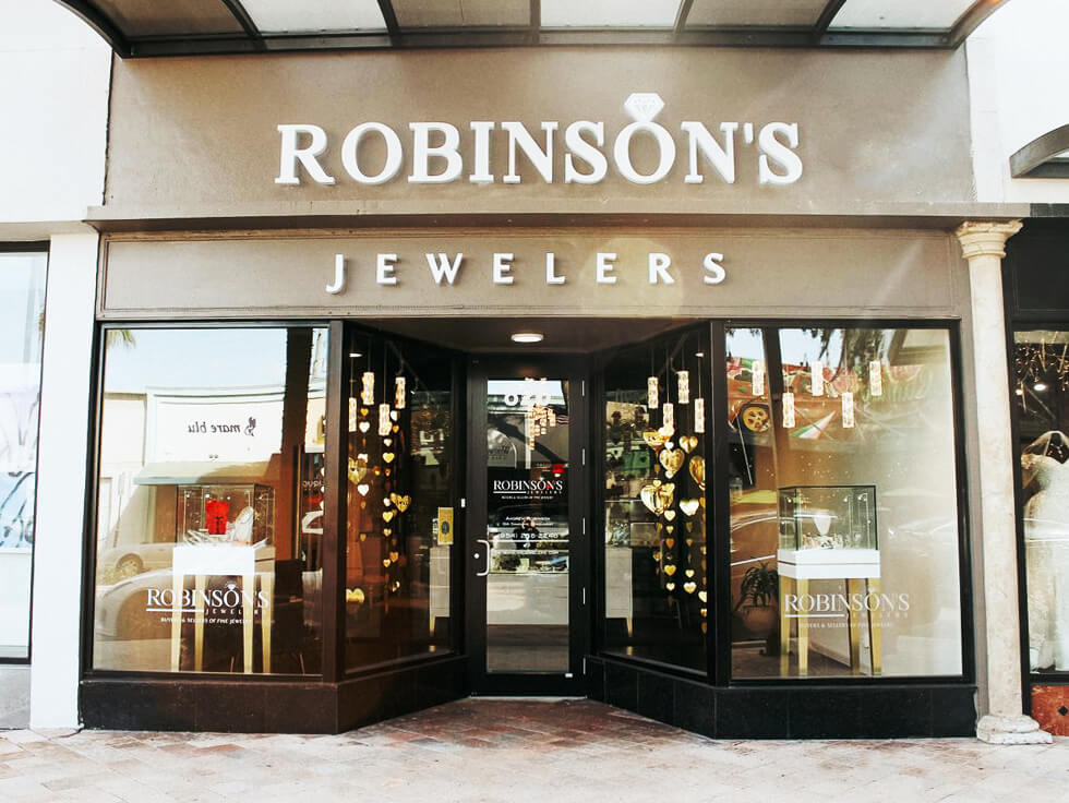 Robinson's Jewelers Storefront on Las Olas Boulevard