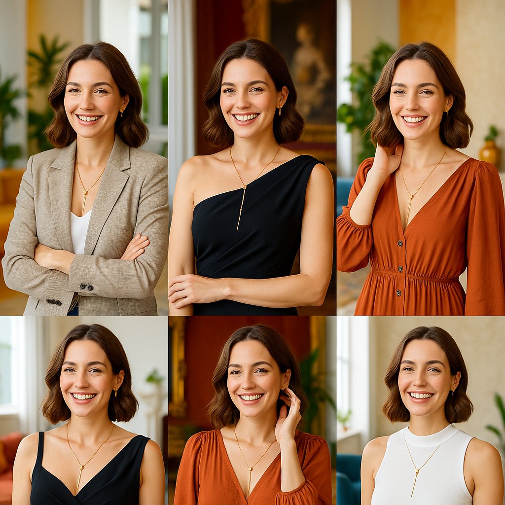 Styling a beautiful lariat necklace in multiple elegant ways from Robinson's Jewelers