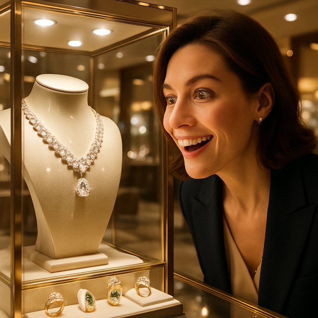 Artfully displayed jewelry collection featuring rings, necklaces, and bracelets on a velvet tray