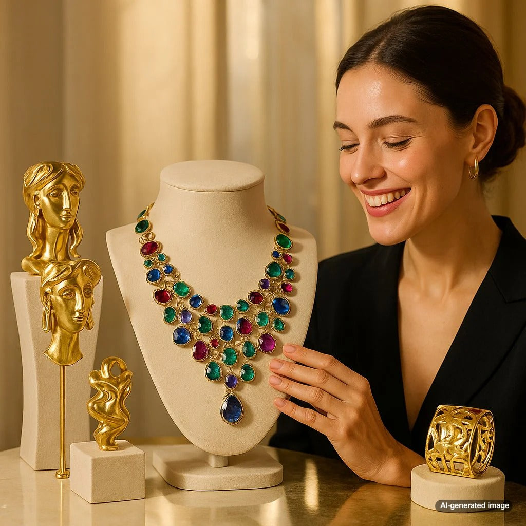 The Artists' Jewels Collection featuring unique jewelry designs inspired by famous painters and sculptors