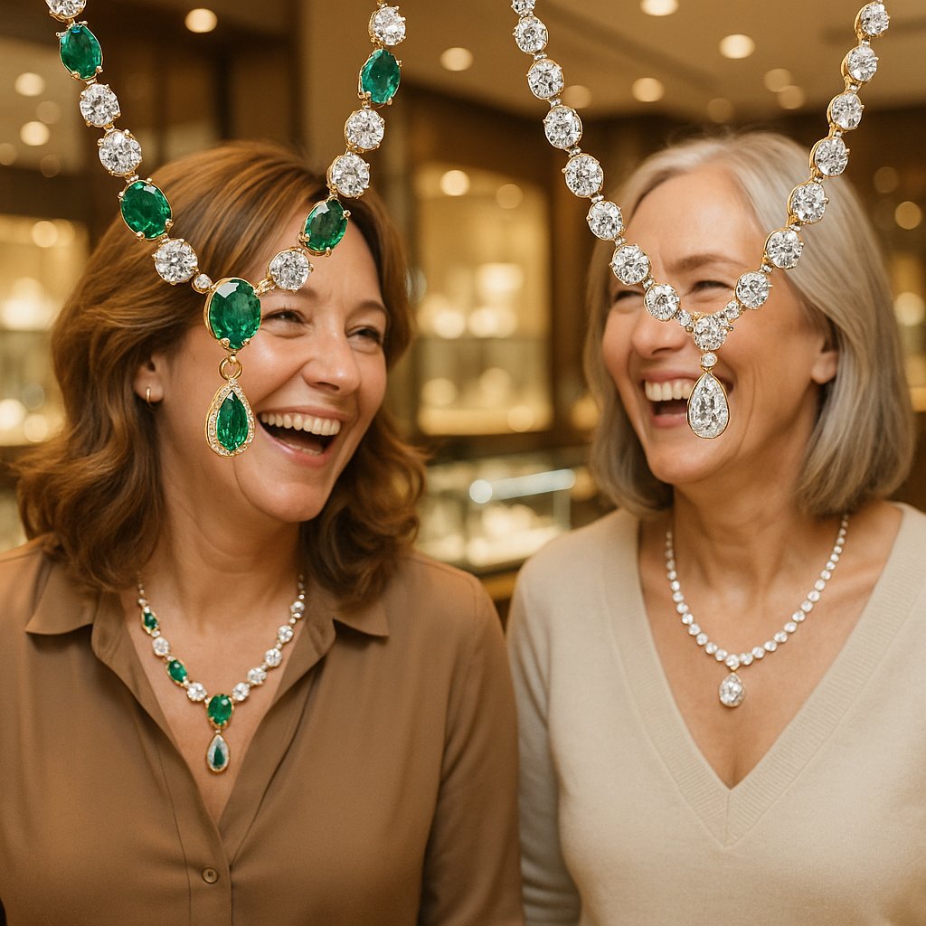 Two elegant best friend necklaces displayed together, symbolizing a long-distance connection