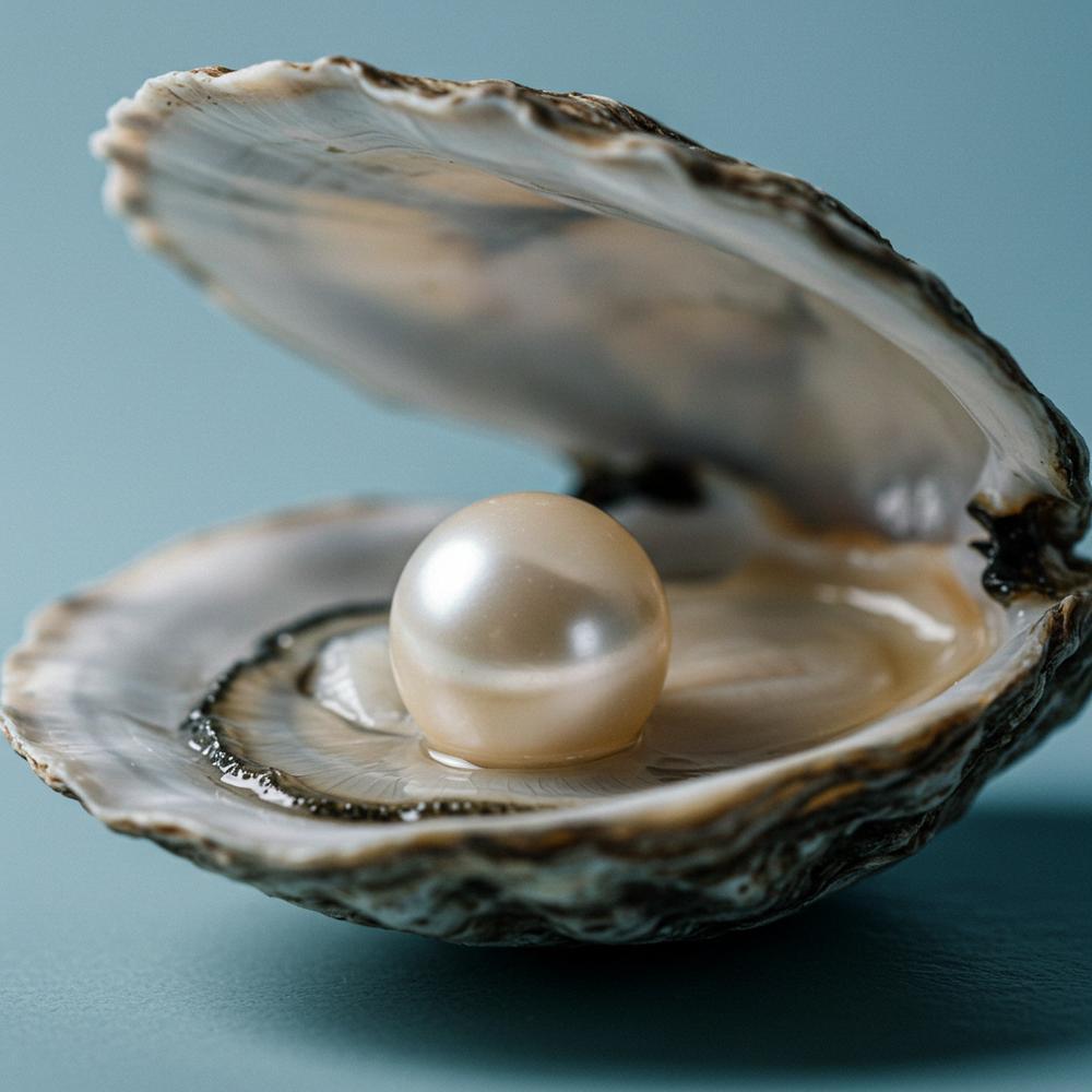 Natural and cultured pearls displayed elegantly, highlighting their unique features.