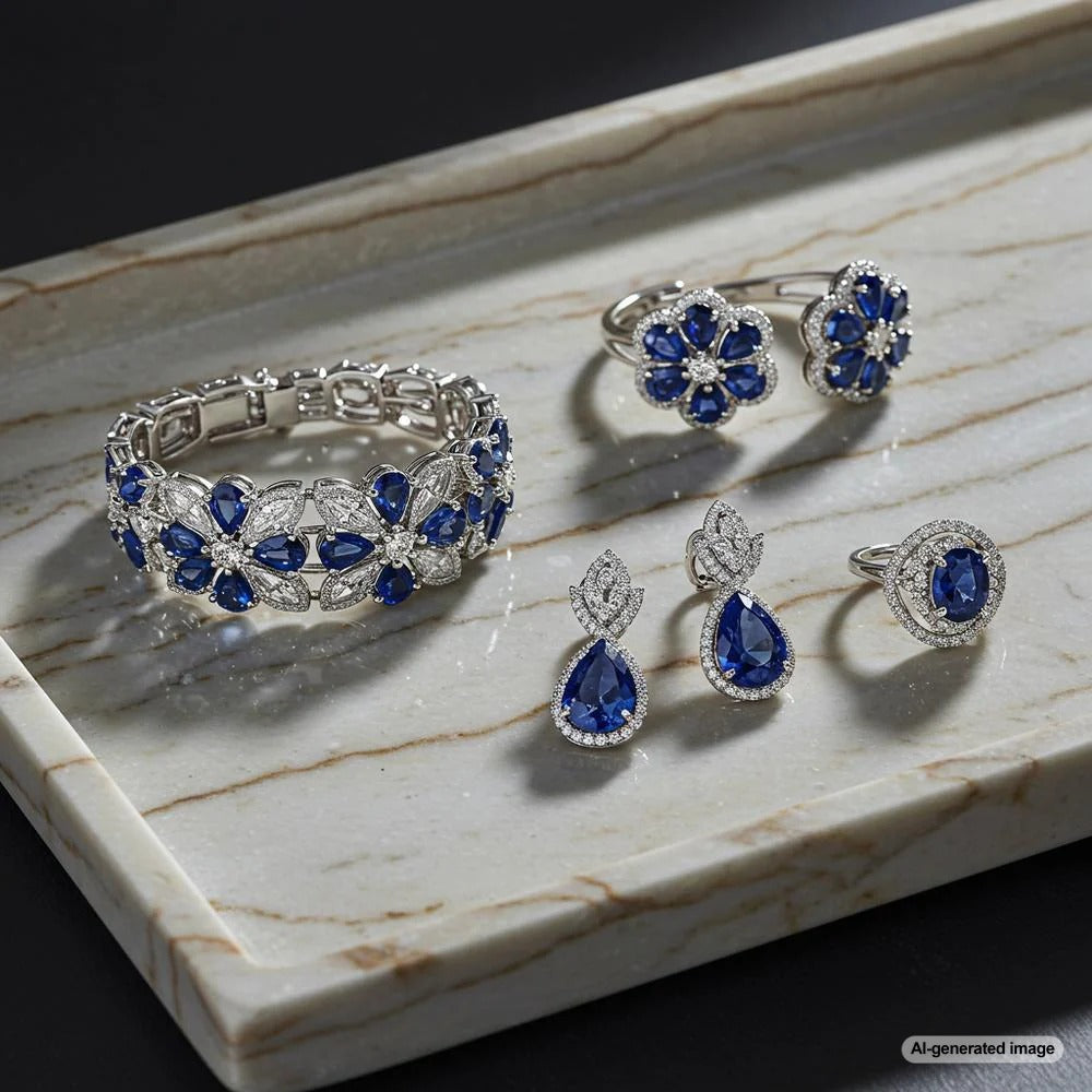 A stunning collection of sapphires in various colors, showcasing their beauty and diversity.