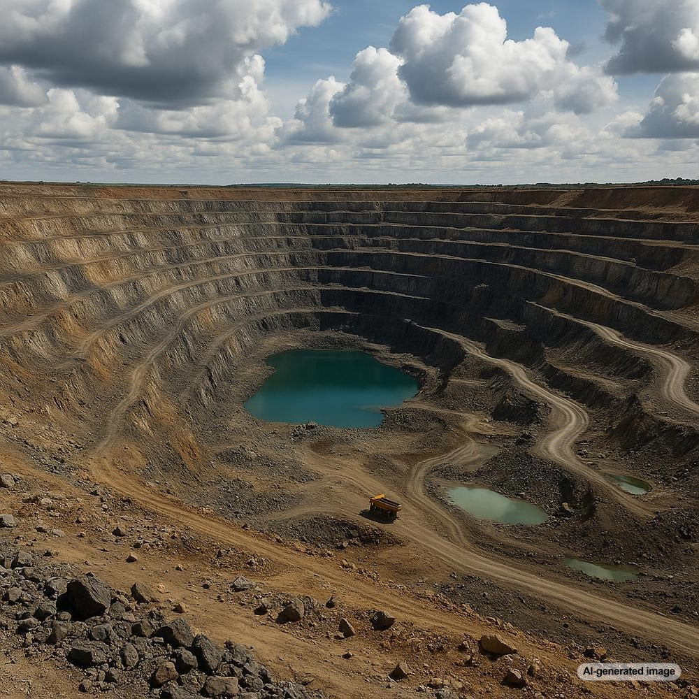 A comparison of traditional diamond mining versus sustainable lab-grown diamonds, highlighting environmental impacts.