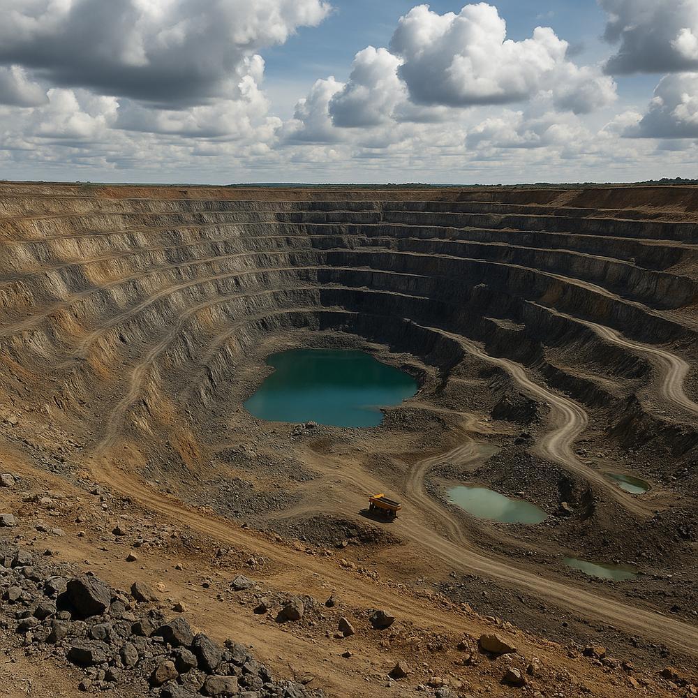 A comparison of traditional diamond mining versus sustainable lab-grown diamonds, highlighting environmental impacts.