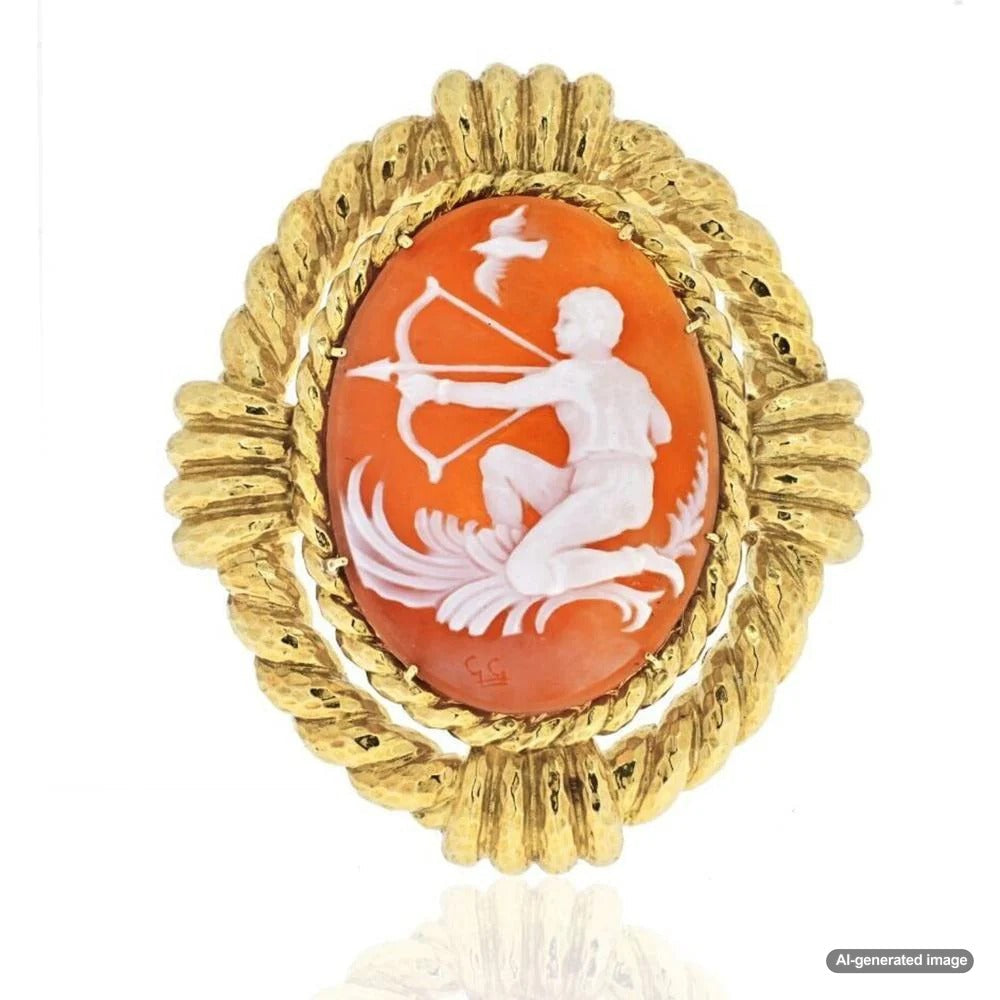 Vintage cameo jewelry featuring intricate carvings set in gold, showcasing the timeless elegance of this art form.