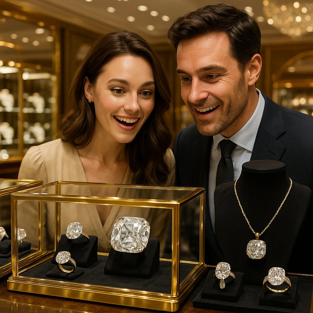 Close up of an antique Old European cut diamond ring showcasing its unique faceting and soft brilliance