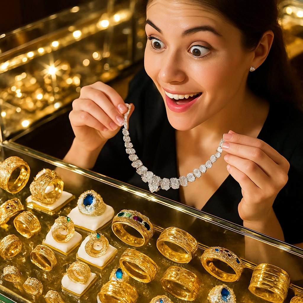 Close up macro shot of a highly polished gold jewelry surface reflecting a perfect mirror image