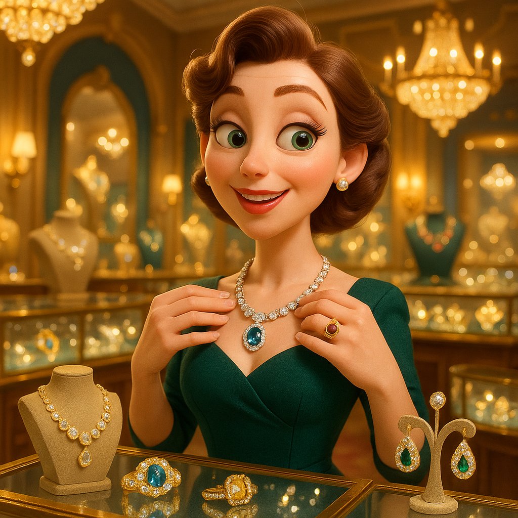 Comparison of antique Victorian ring and modern Art Deco-style ring on velvet background