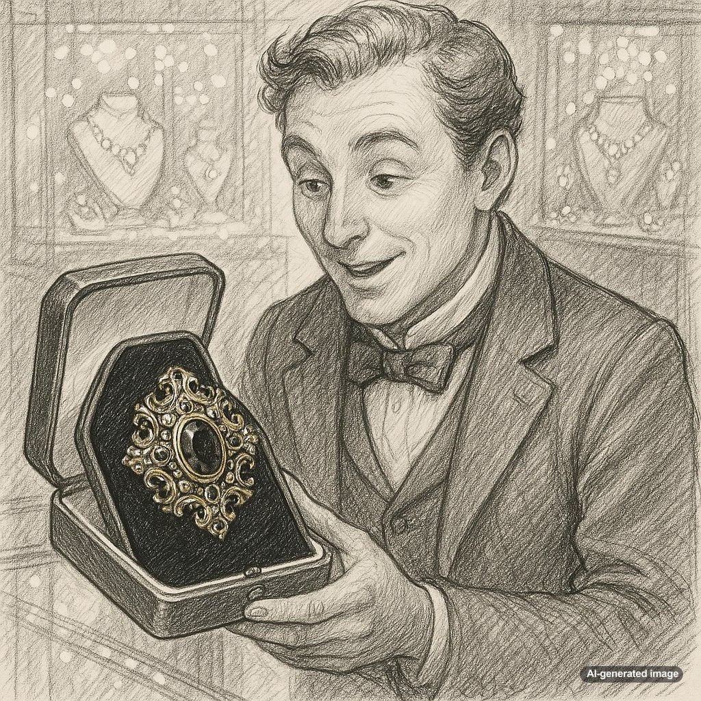 Victorian era mourning jewelry featuring black jet, intricate metalwork, and symbolic motifs