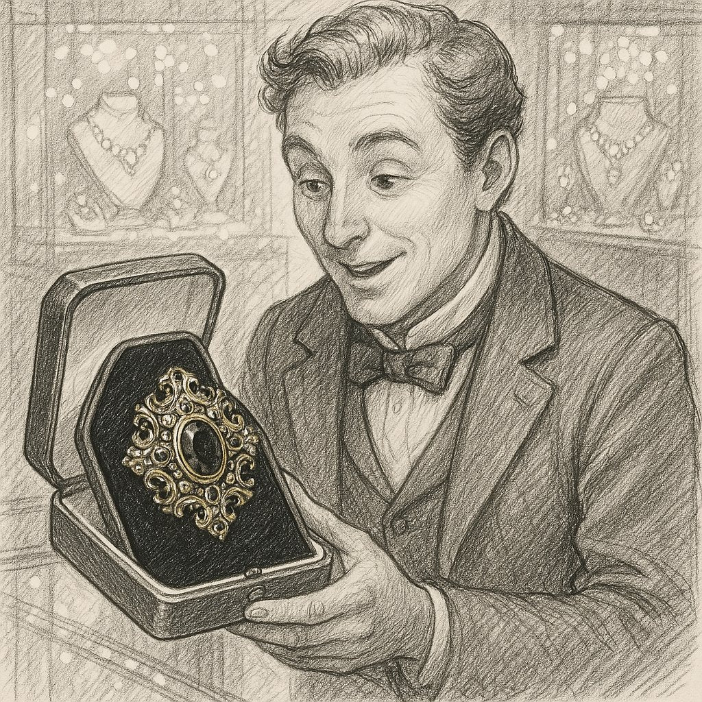 Victorian era mourning jewelry featuring black jet, intricate metalwork, and symbolic motifs