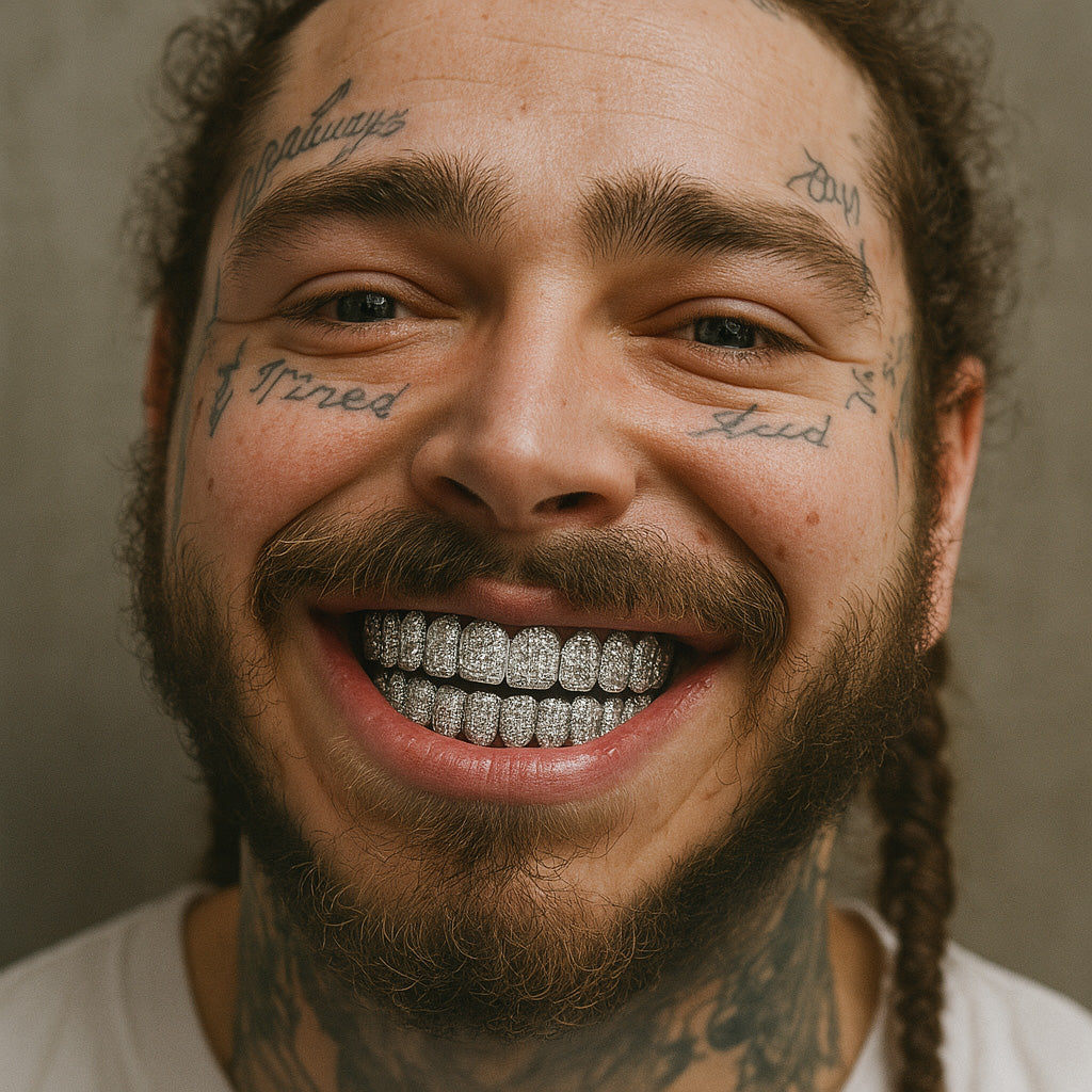 Celebrity wearing extravagant and potentially uncomfortable jewelry pieces