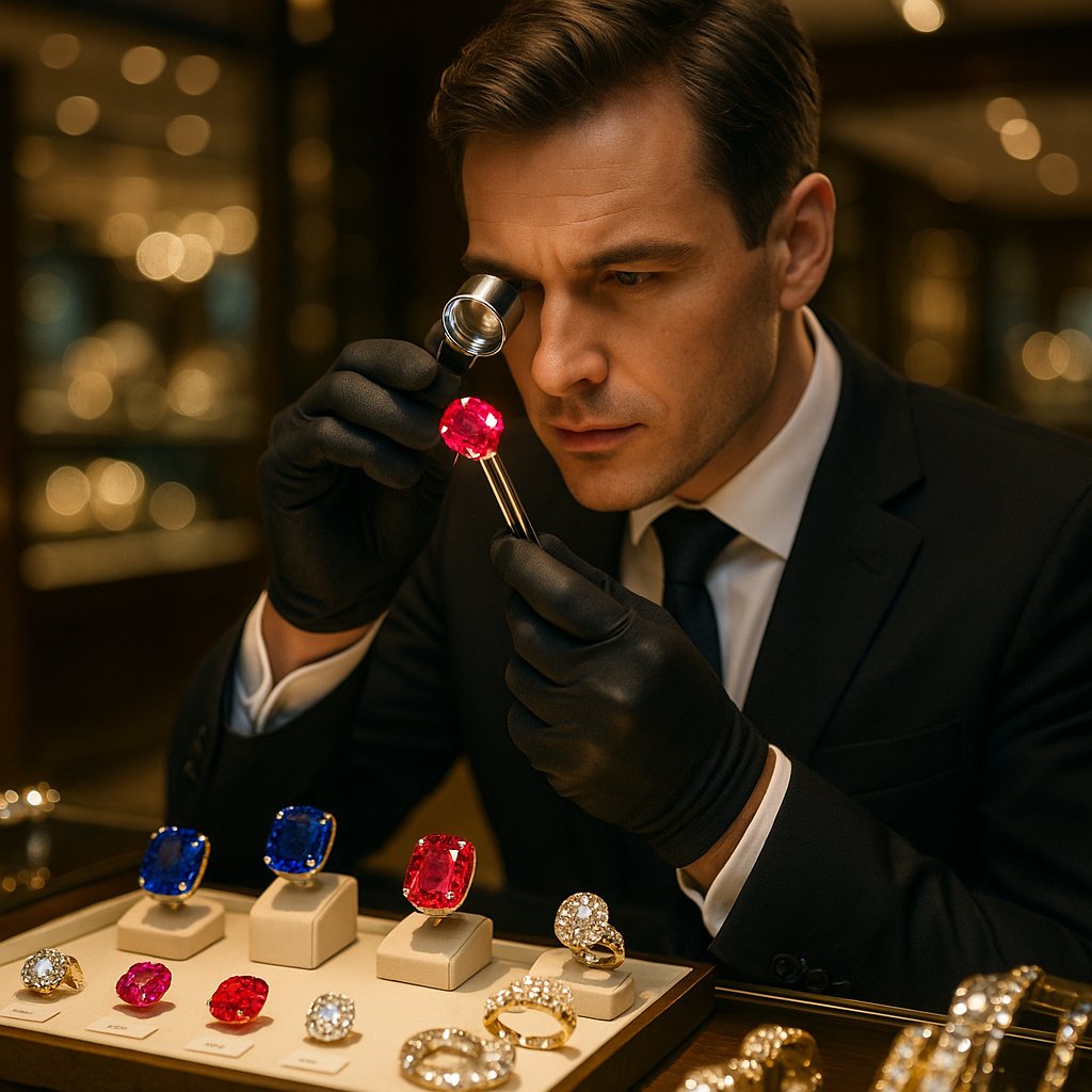 Close-up macro photography of a brilliant orange padparadscha sapphire gemstone, showcasing its crystalline structure and vibrant color that may result from beryllium diffusion treatment.