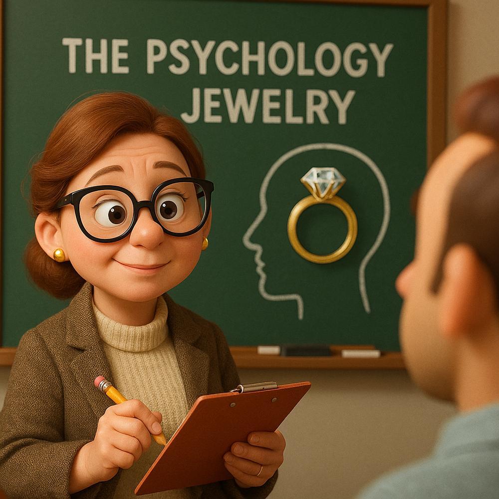 Woman wearing elegant jewelry, showcasing the psychology behind accessory choices