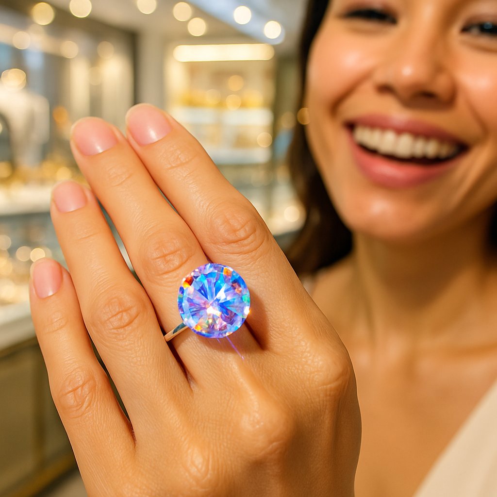 Stunning heirloom-grade lab-grown diamond engagement ring and jewelry collection at Robinson's Jewelers