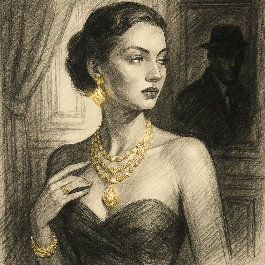 Vintage spy jewelry collection featuring rings, pendants and bracelets with hidden compartments