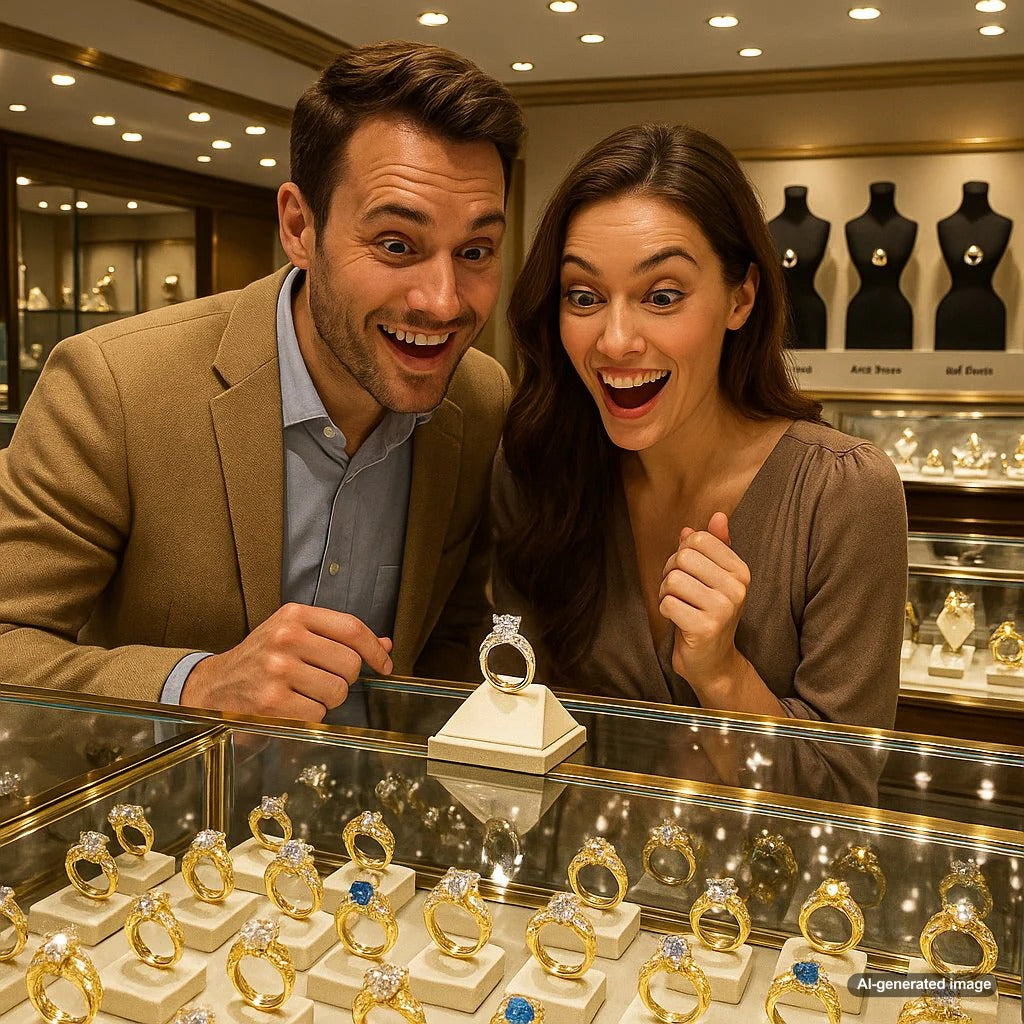 A curated collection of stunning antique and modern engagement rings from Robinson's Jewelers, showcasing the evolution of style.