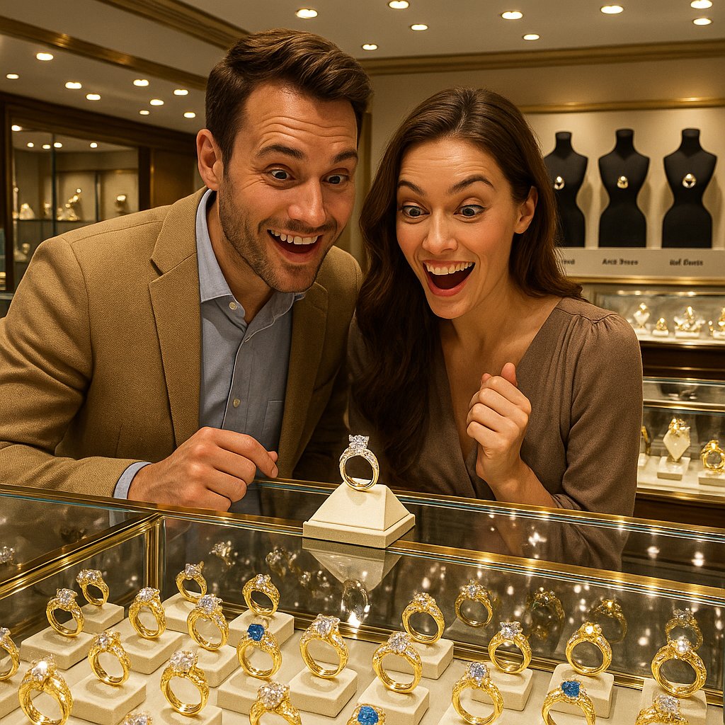 A curated collection of stunning antique and modern engagement rings from Robinson's Jewelers, showcasing the evolution of style.