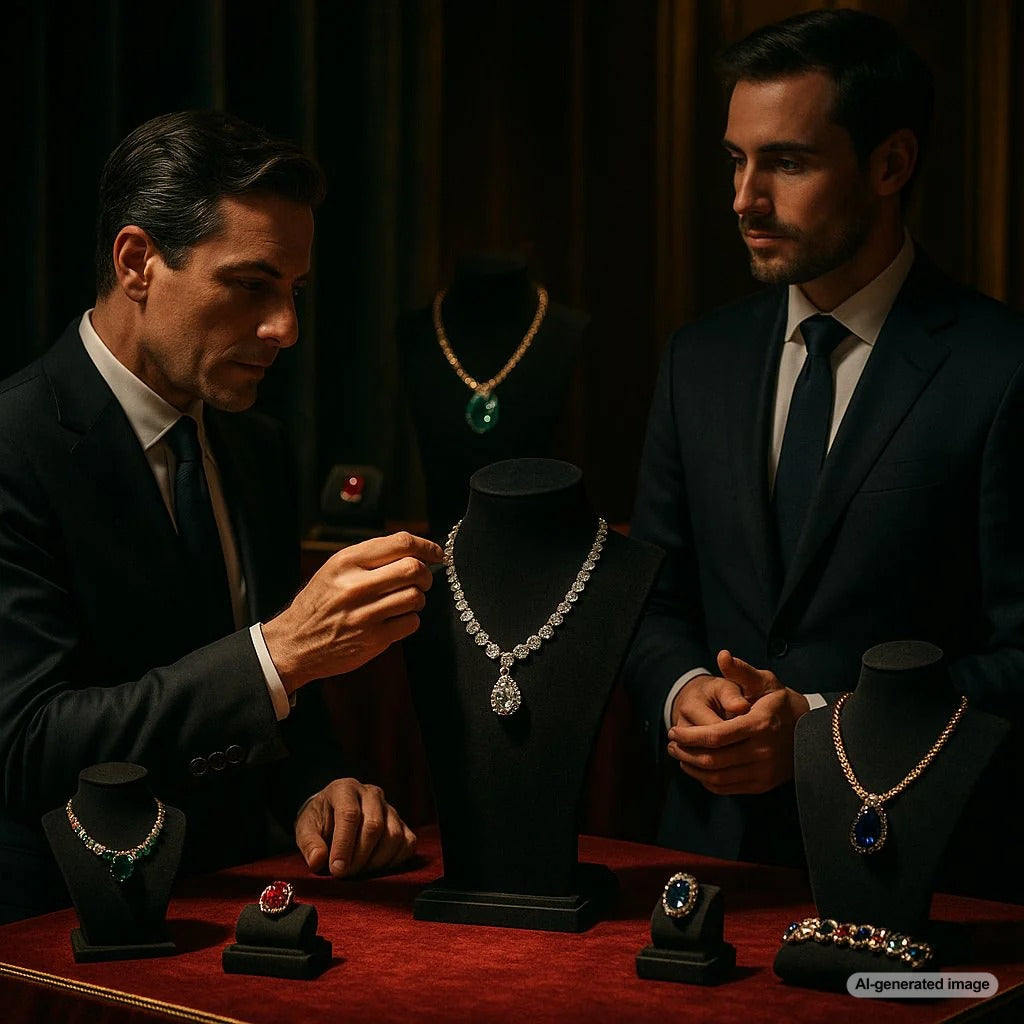 An exclusive look at a private jewelry viewing with luxurious pieces from Robinson's Jewelers