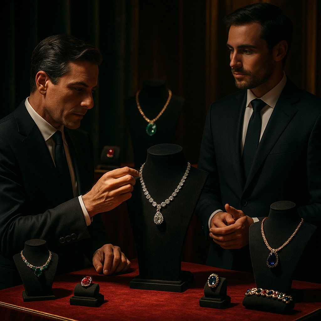 An exclusive look at a private jewelry viewing with luxurious pieces from Robinson's Jewelers