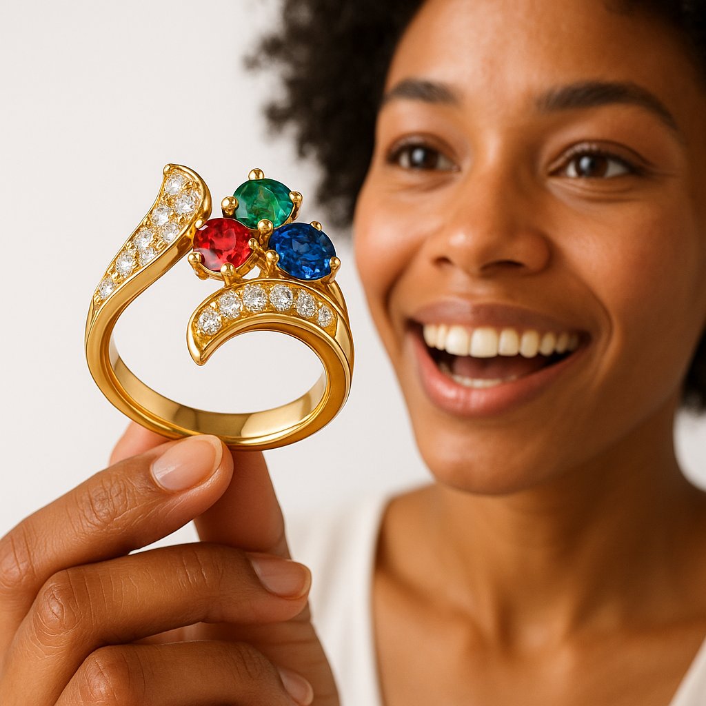 A beautiful separation or right-hand ring symbolizing new beginnings and personal transformation