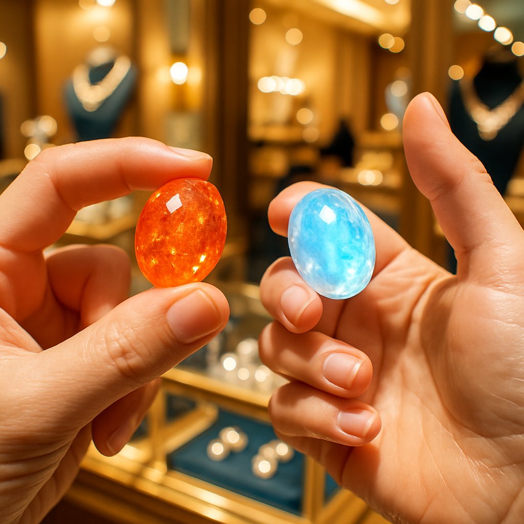 A stunning jewelry collection featuring the warm glow of sunstone and the ethereal shimmer of moonstone, set in elegant gold and silver.