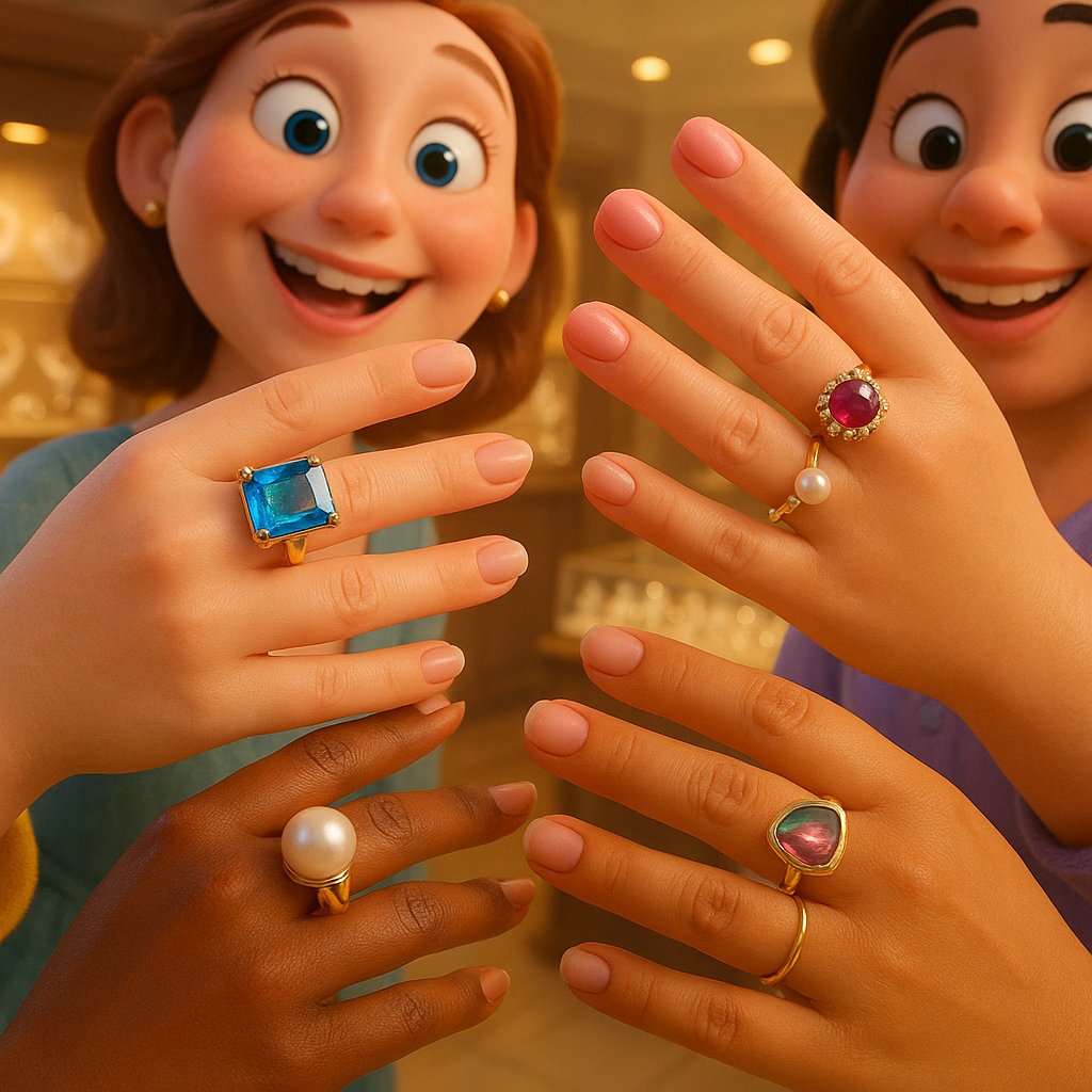 A collection of unique and colorful alternative engagement rings featuring sapphires, morganite, and vintage designs from Robinson's Jewelers.