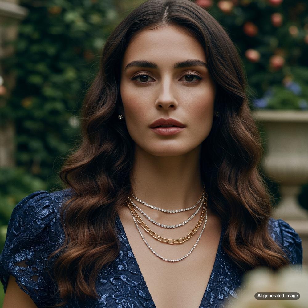 Collection of timeless fine jewelry pieces including diamond earrings, pearl necklace, and gold bracelets displayed elegantly