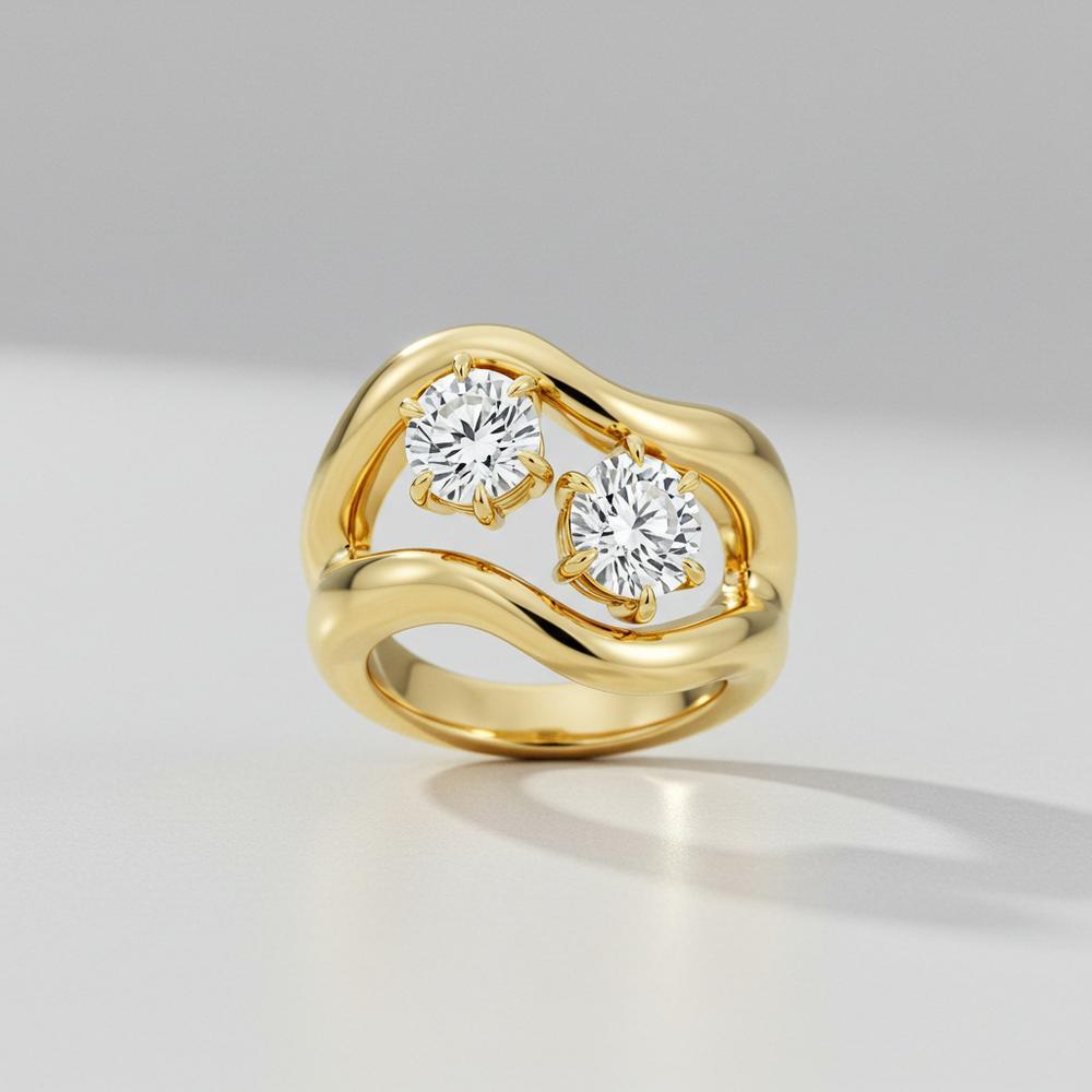 Top 5 Fine Jewelry Trends for 2025 featuring celestial, colored gemstones, vintage, lab-grown diamonds, and layered styles