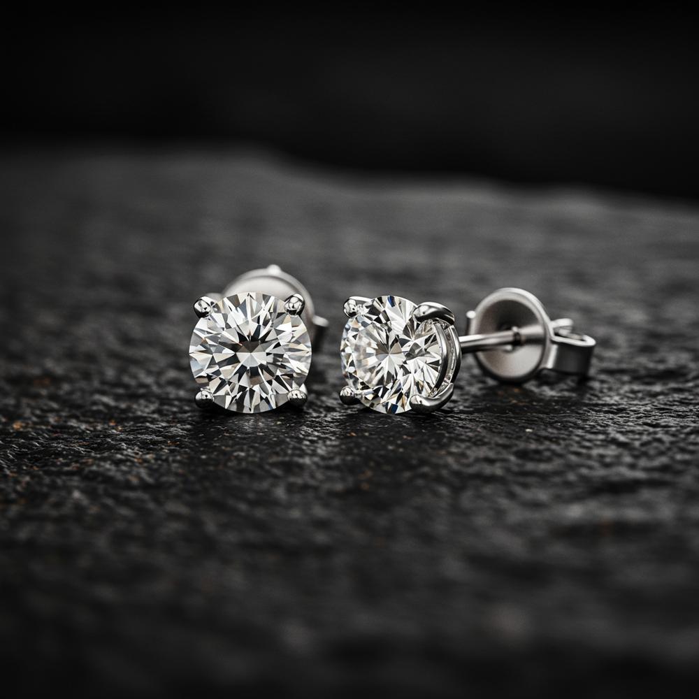 Different types of earring backs displayed on a jewelry tray