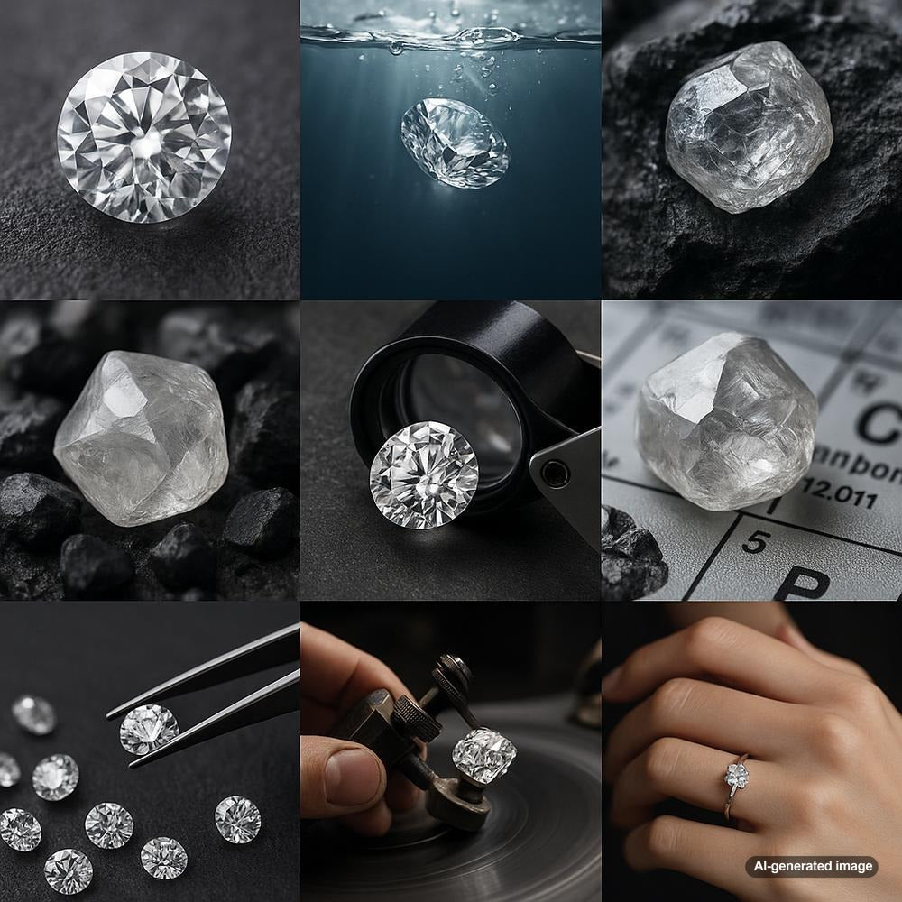 Magnificent diamond jewelry collection featuring rings, earrings and necklaces from Robinson's Jewelers
