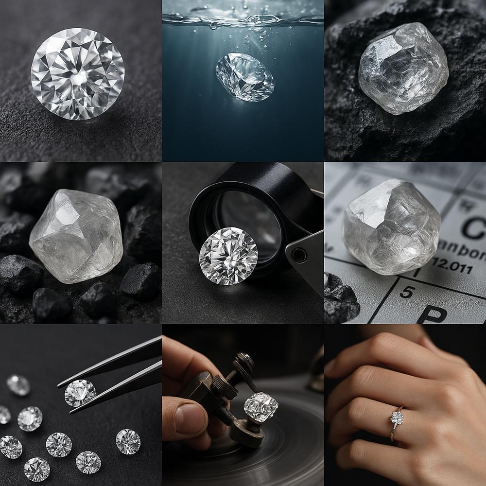 Magnificent diamond jewelry collection featuring rings, earrings and necklaces from Robinson's Jewelers