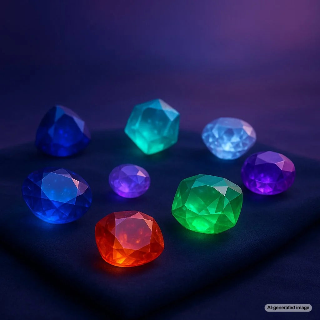 A stunning collection of rare gemstones showcasing their vibrant colors and unique beauty