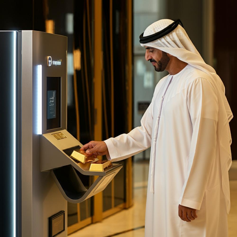 Gold to Go vending machine in Dubai