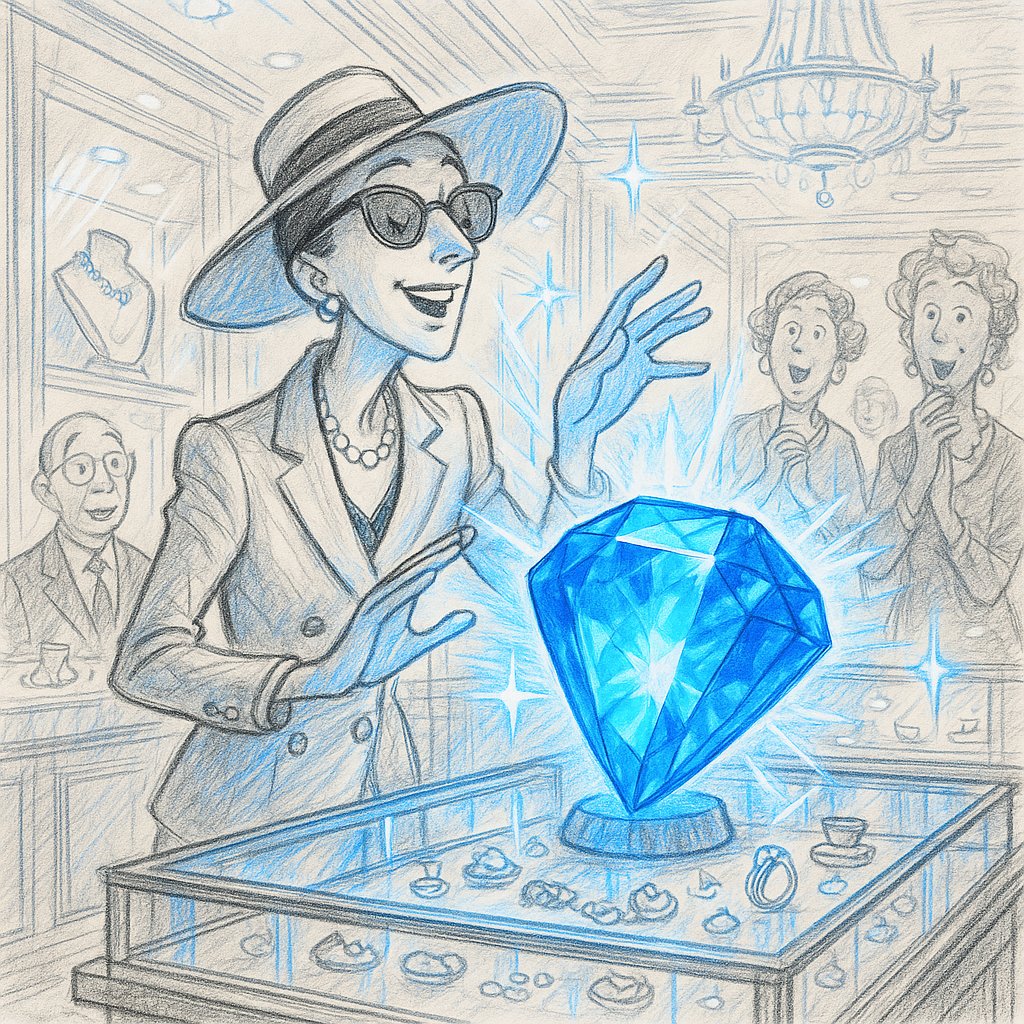 An exquisite collection of blue gemstone jewelry including sapphire rings, aquamarine pendants, and lapis lazuli bracelets displayed at Robinson's Jewelers