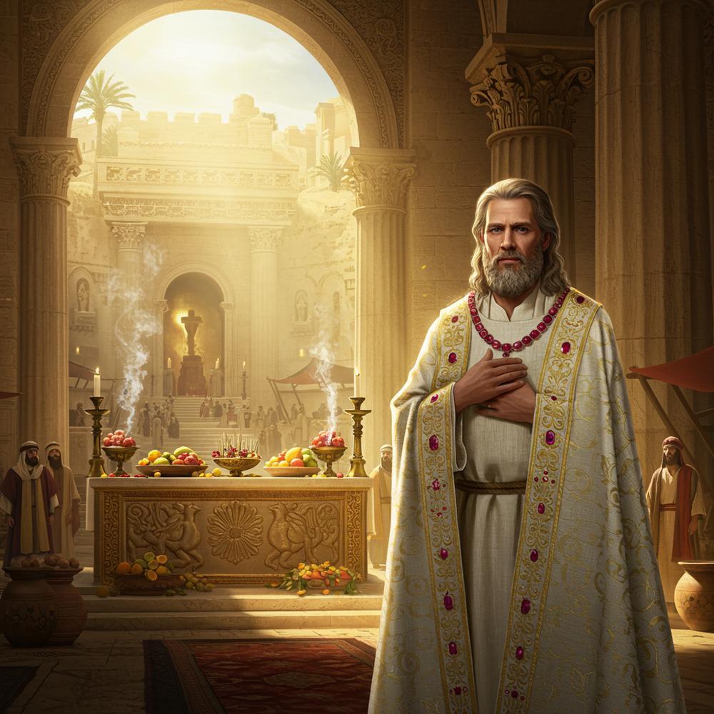 A close-up of a radiant ruby gemstone, symbolizing wisdom, virtue, and divine sacrifice in the Bible.