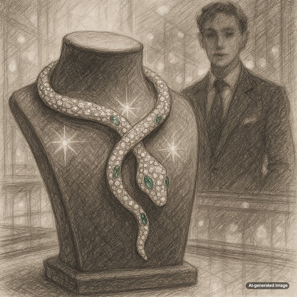 Luxurious snake motif diamond ring from Robinson's Jewelers symbolizing eternity and transformation
