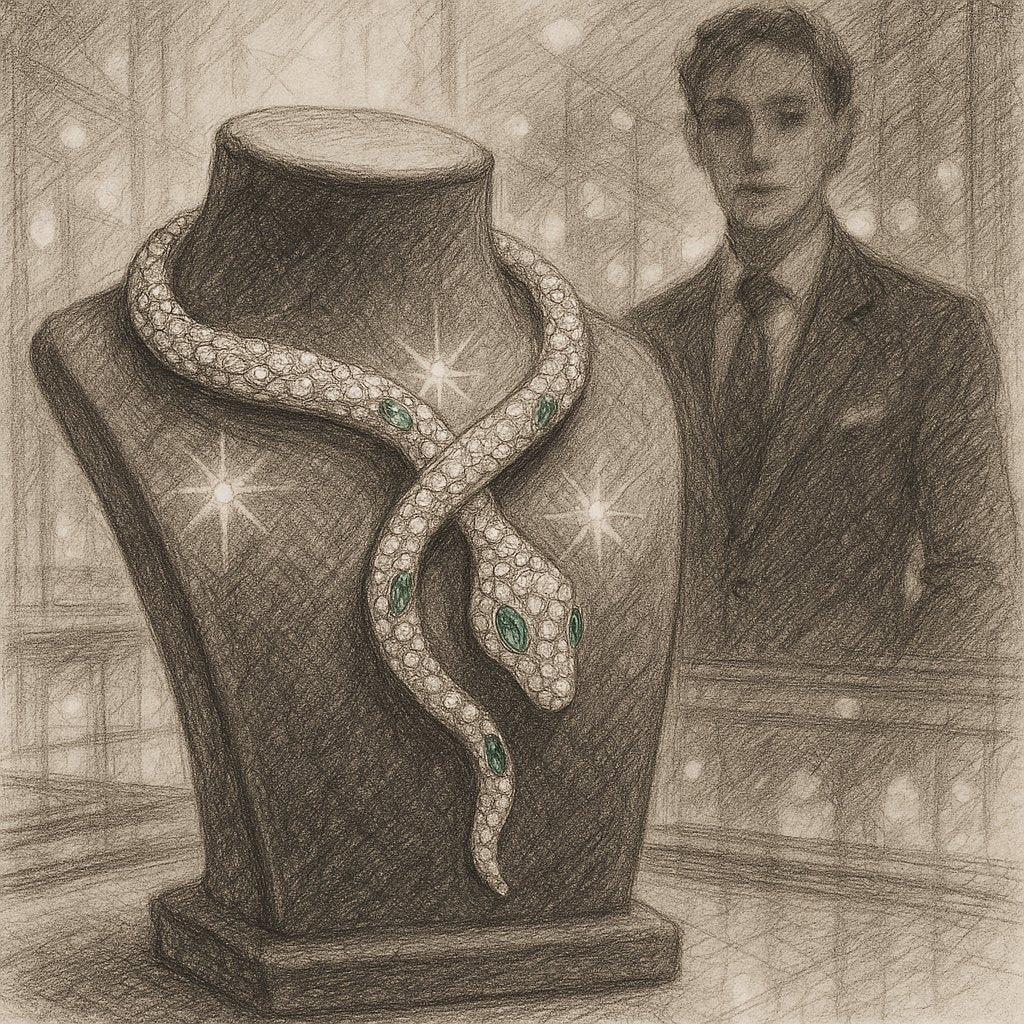 Luxurious snake motif diamond ring from Robinson's Jewelers symbolizing eternity and transformation