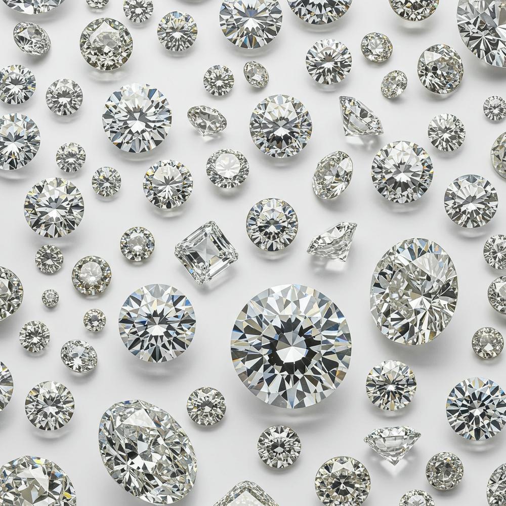 Close-up of a sparkling diamond ring showcasing carat weight and brilliance