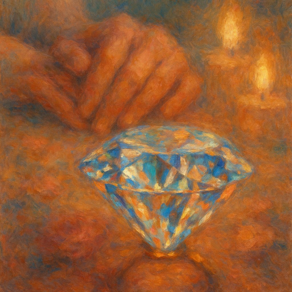 A stunning diamond engagement ring symbolizing eternal love and commitment