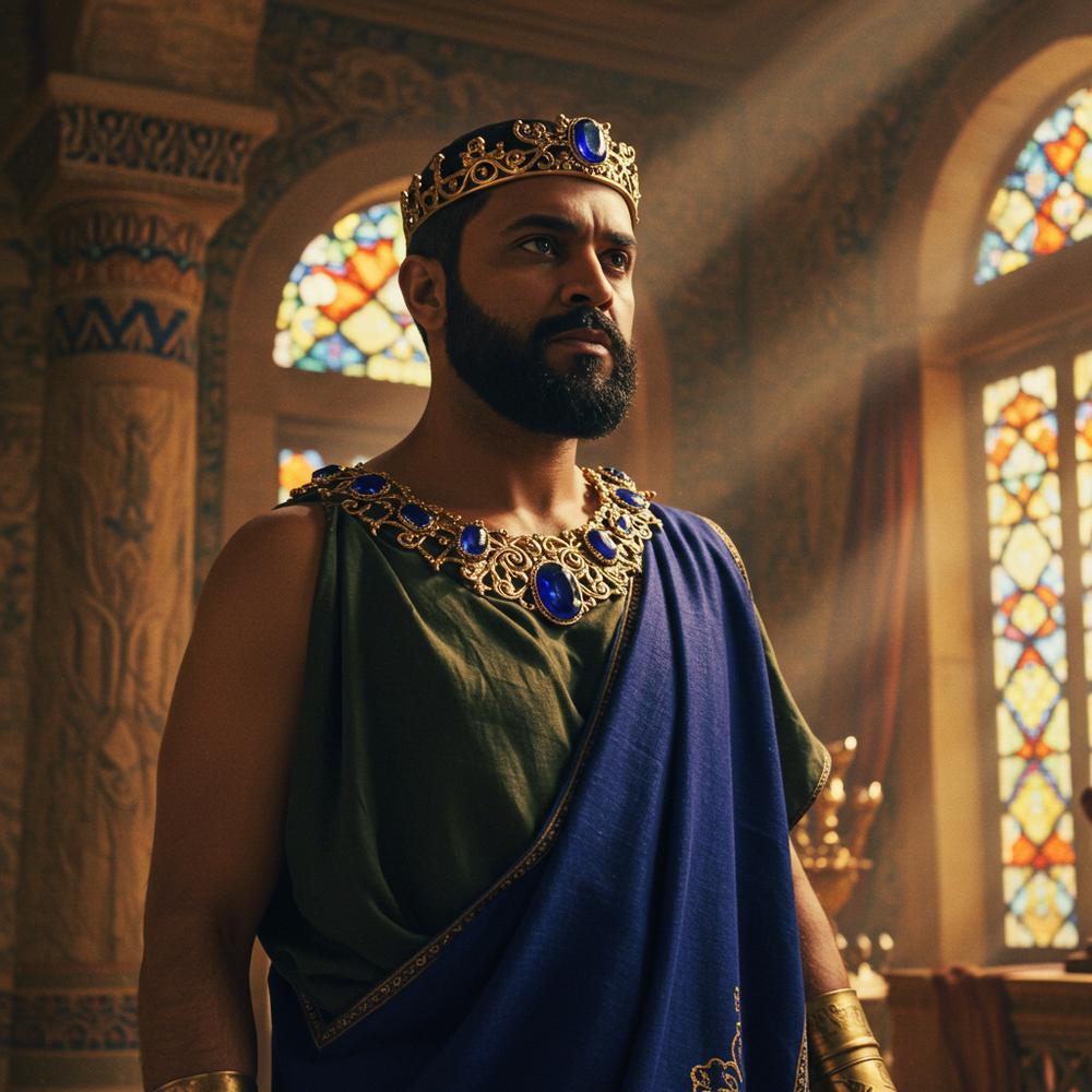 A radiant sapphire gemstone symbolizing divine wisdom and biblical significance.