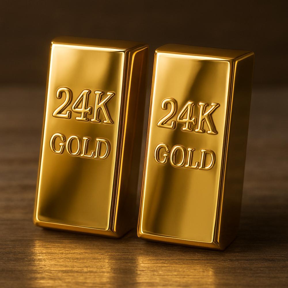 24K gold jewelry showcasing purity and elegance, including rings, necklaces, and bracelets