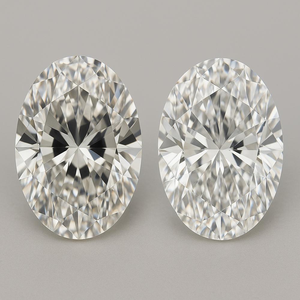 Close-up of an oval diamond showing the bow tie effect with brilliant sparkle surrounding the darker central area